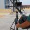 Professional jimmy jib video camera crane with 6m octagonal arms and motorized head