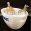 champagne bowl ice bucket with handles