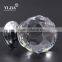 30mm brass furniture clear glass knob