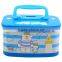 Tin rectangular Kids money box with handle