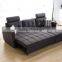 Modern design i shape storage box sofa bed / cheap sofa cum bed / metal frame sofa bed with futon