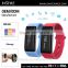 Soft silicone bracelet watch bluetooth continuous heart rate monitor compatible with smart mobile phone