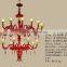 Chinese Style Wedding Decoration Metal Chandelier With Glass