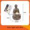 Outdoor Decoration Solar Powered Buddha shaped polyresin garden light with 1Led light