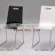 Modern home furniture acrylic dining chair, simple plastic design coffee chair