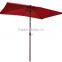 Outdoor Used Rectangular Solar Powered LED Lighted Patio Umbrella