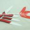 Different Knife Type Household 4 Pieces Red Ceramic Knives