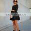 Sexy Women Lace Bodycon Mini Dress Long Sleeve Evening Party Cocktail Dress