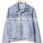 2017 In Trend Light Wash Jacket jeans Fade Color custom Mens denim jacket