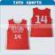 red reversible high quality sublimation basketball jerseys for team