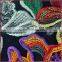 Multicolor butterfly shining poly embroidered mesh french lace fabric wholesale