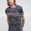 High Quality Custom Short Sleeve Crew Neck Dark Grey Men's 100% Polyester Digital Printing Casual Design T-Shirt