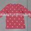 Yiwu stocks lots girl's most popular long sleeve pink t-shirt