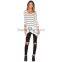 New fashion blank 100 cotton stripes tall t shirts custom tee shirts