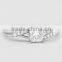 Simple design in stock sterling silver jewelry square diamond finger ring for women