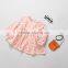Autumn Toddler Baby Girl Cotton Linen Dresses Princess Costume Girls Clothes Floral Printed Children Dress