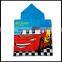 Fast delivery reactive printed 100 cotton velour kids beach towel poncho