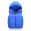 Custom quality boys or girls casual clothes autumn or winter kids padded down vest