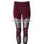 high waist Ladies Mesh Cropped Legging Women Custom Yoga Pants new mix leggings wholesale
