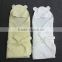 Organic Cotton Muslin Hooded Baby Blankets in 33.5 x33.5inch(85x85CM)-6 Layer Gauze Naturally Antibacterial Multifunction