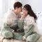 fashion hot selling fleece couple pajamas sleepwear good quality