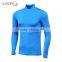 Long Sleeve Factory Price Mens Customiaed Blue Color Compression Active Workout