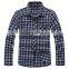 New Plaid Check Mens Long Sleeves Shirts Formals Dress Shirts business shirts button downed custom labelled dress casual shirts