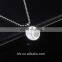 Latest design double color drops round shaped stainless steel pendant necklace China Tai Ji jewelry