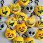Chinese factory wholesale 6cm mini whatsapp plush emoji keychain pillow