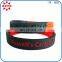 High quality 220mm embossed blue promotional wristbands