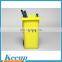 Personalized logo print garbage can shape silicone pen holder