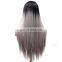 Brazilian Virgin Human Hair Silver Grey virgin hair unprocessed full lace wig