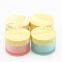 50g Frosted Cosmetic Plastic Cream Jar with Bamboo Lid