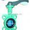 DIN/ansi wafer lug type 1 inch butterfly valve supplier with aluminum handlever