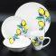 European Fashionable Simple design white airline dinnerware set