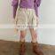 2020 autumn new girls' leather shorts heavy shorts handsome