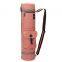Flower Printed Canvas Yoga Mat Bag with Inside Pockets and Shoulder Carrying Strap