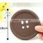 Smart Silicone Coffee Placemat Button Coaster Cup Glass Beverage Holder Pad Mat