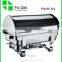 Roll Top Rectangle Stainless Steel Buffet Chafer Dish