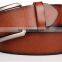 Brown col of 38mm width hot sale Man's genuine leather belt