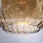Tonghua 2020 New Clear Gray Amber Glass Shell Nordic Wood LED Pendant Light Coffee Modern Decor Chandelier Light