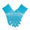 Hot selling food grade color 13 HPPE fiber strong grip cut resistant gloves with silicone dots