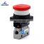 Factory Price Aluminum Body Emergency Stop Button Type VM131-01-37 3 Port 2 Way Air Control Pneumatic Mechanical Valve