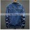 2021 New style Casual Denim Motorcycle Jacket wholesale Plus Size Cowboy cotton warm washed button winter jeans jackets men