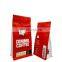 wholesale customized printing and size Flat bottom bag coffee bags with valve and zipper