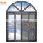 High Quality Aluminium Profile double glass sliding Arch Window