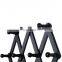 K&B wholesale hot sell black expandable wooden wall mounted multi-hooks coat rack