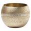 Round Metal Flower Bowl