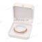 Custom logo printed jewelry ring display leather luxury jewelry box
