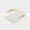 kitchen bath toy organizer metal wire mesh fruit storage basket with wooden handle